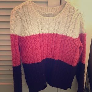 Loft tricolor sweater